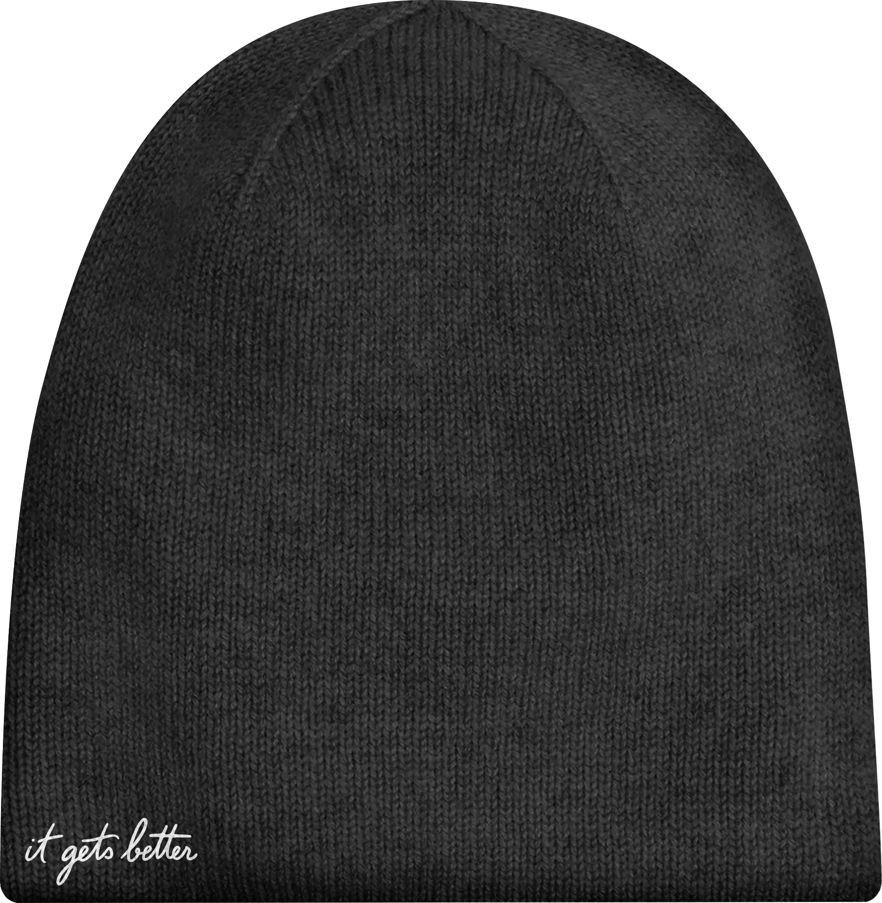 hw black beanie