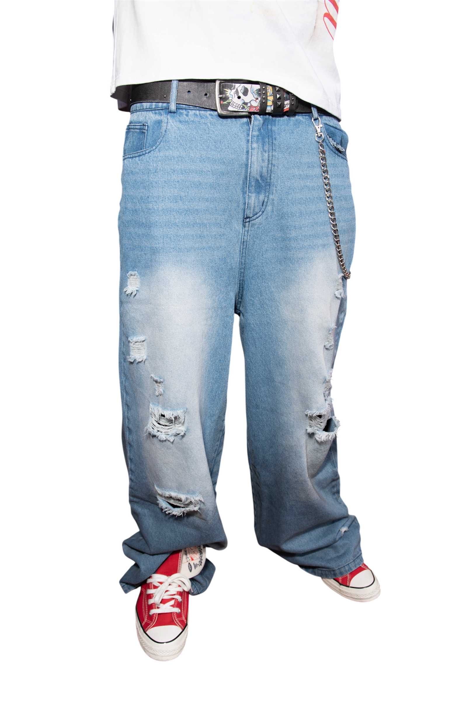 hw basic distressed jeans
