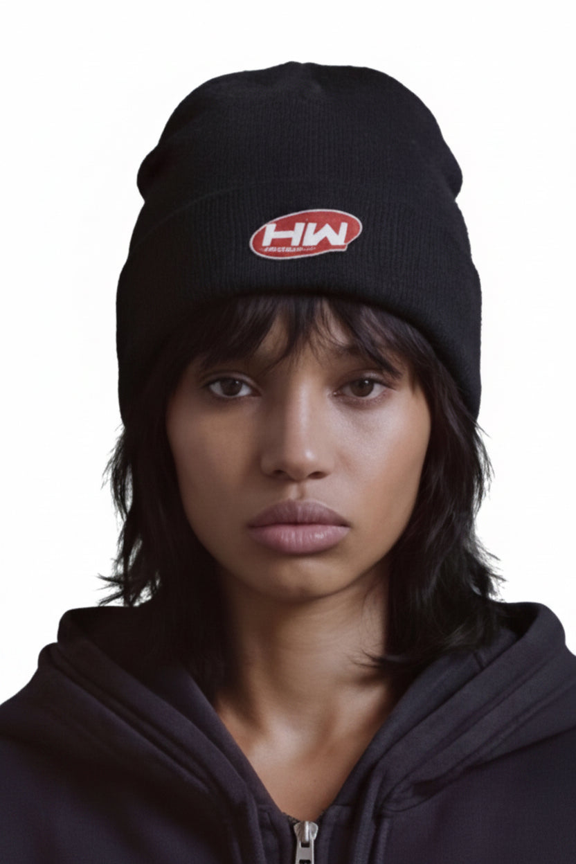hw black beanie